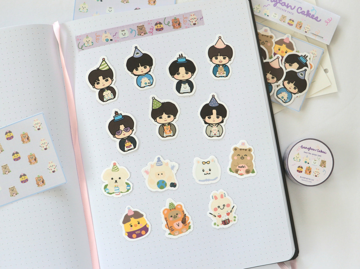 Bangtan Cakes Sticker Pack