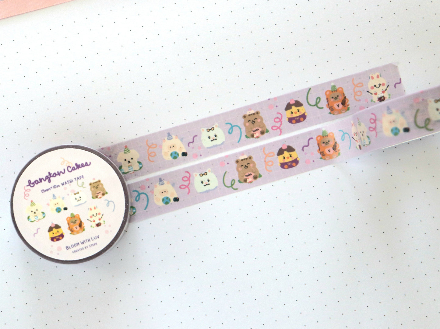 Bangtan Cakes Washi Tape