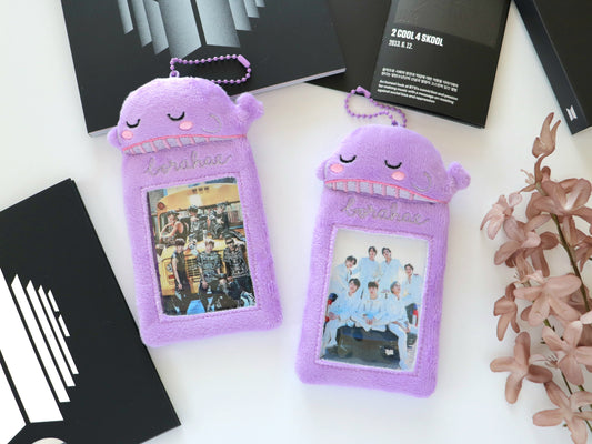 Borahae Whale Plush Photocard Holder