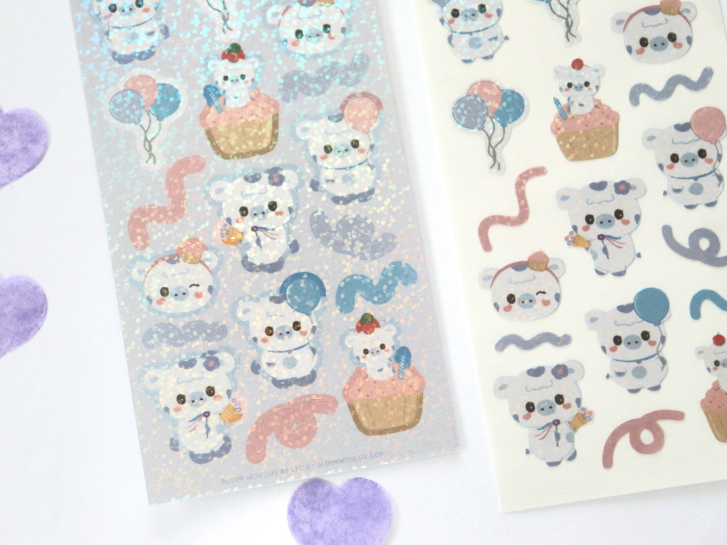 Li-Li Party Glitter Deco Sticker Sheet