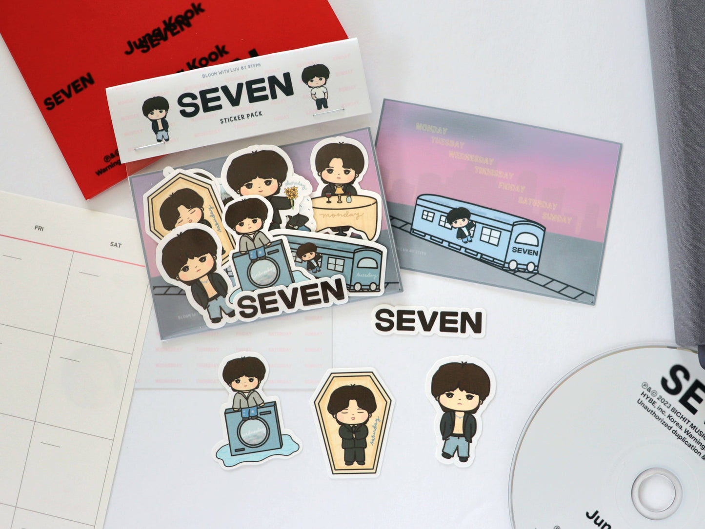 Seven Jungkook Sticker Pack