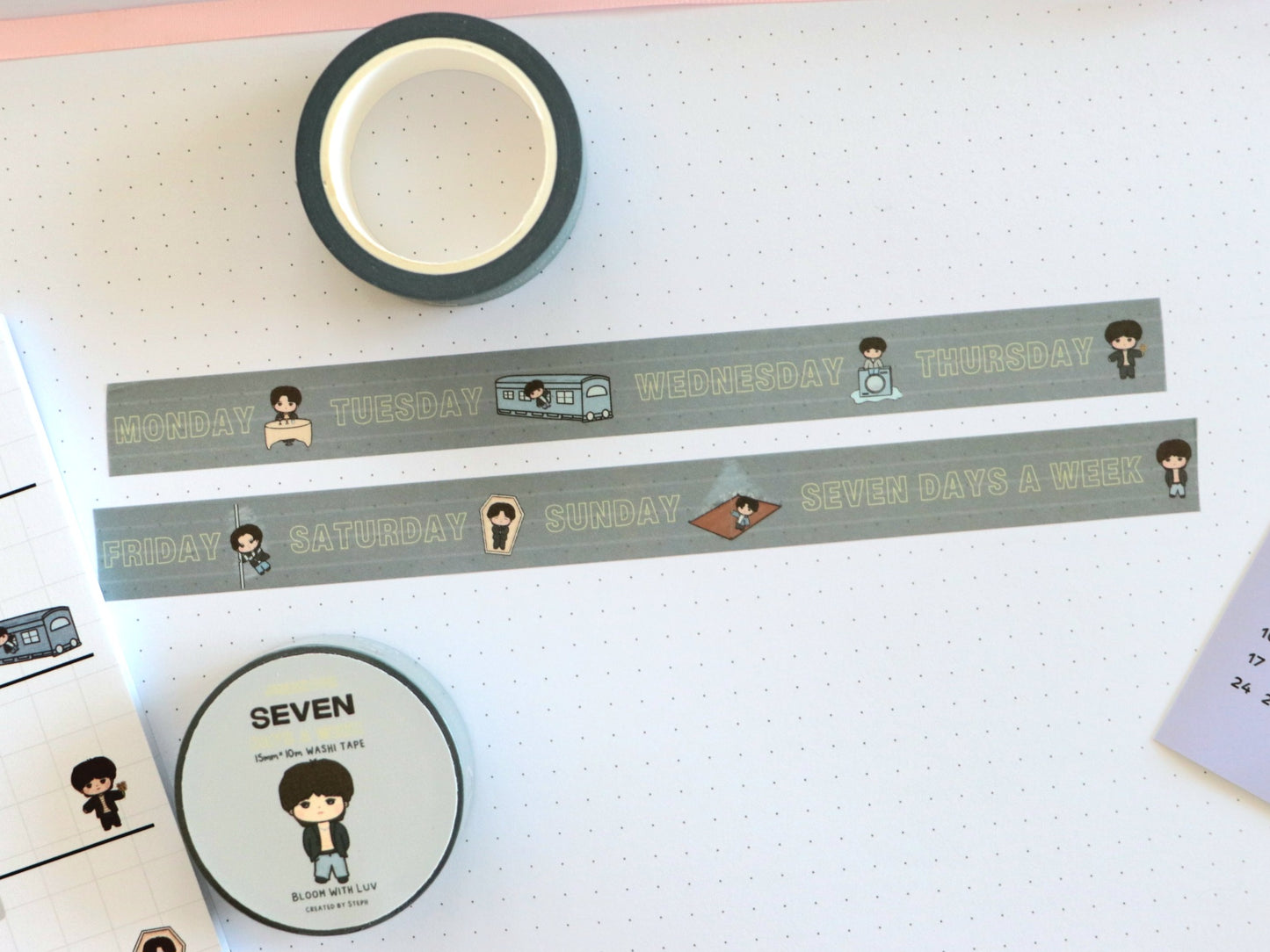 Seven Days a Week Jungkook Washi Tape