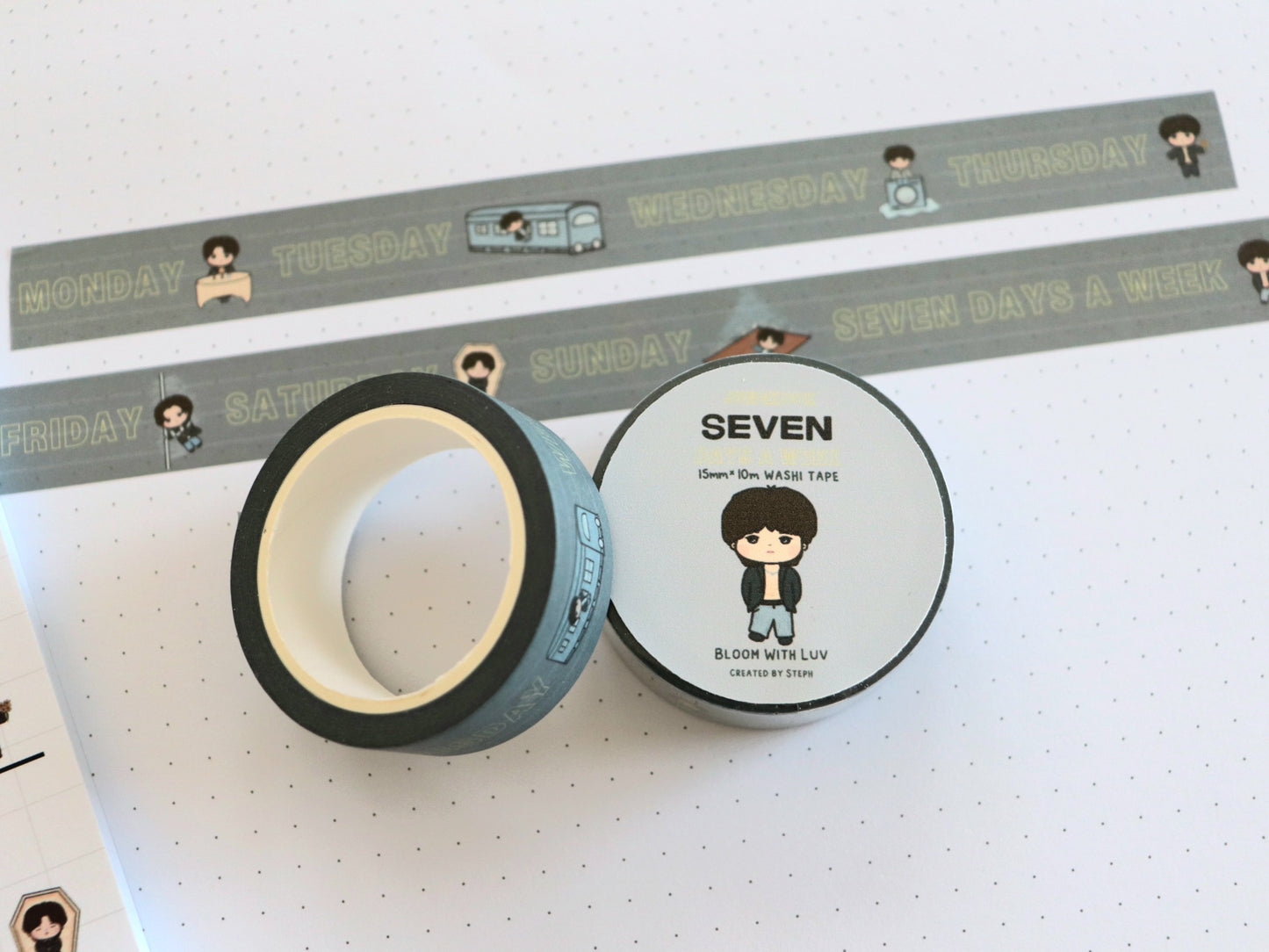 Seven Days a Week Jungkook Washi Tape