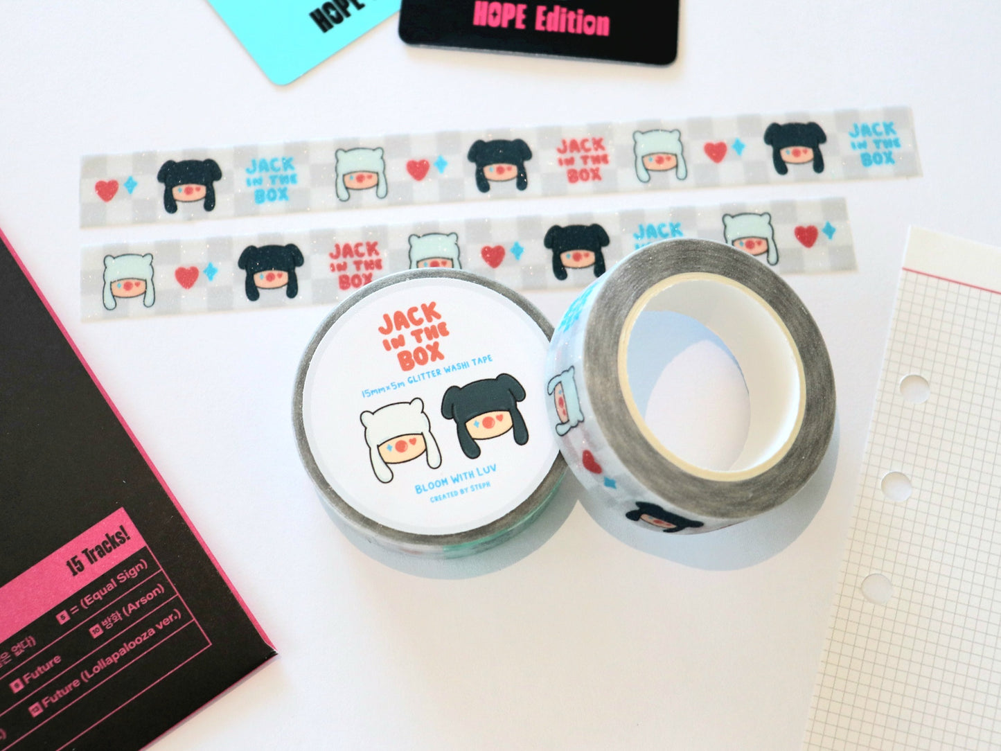 Jack in the Box Hope Edition Glitter Washi Tape