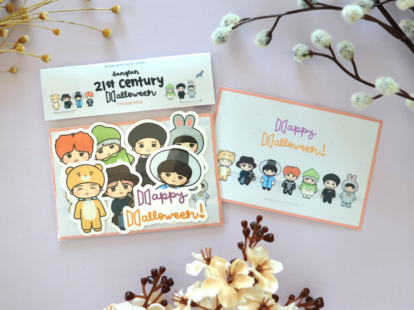 Bangtan 21st Century Halloween Sticker Pack