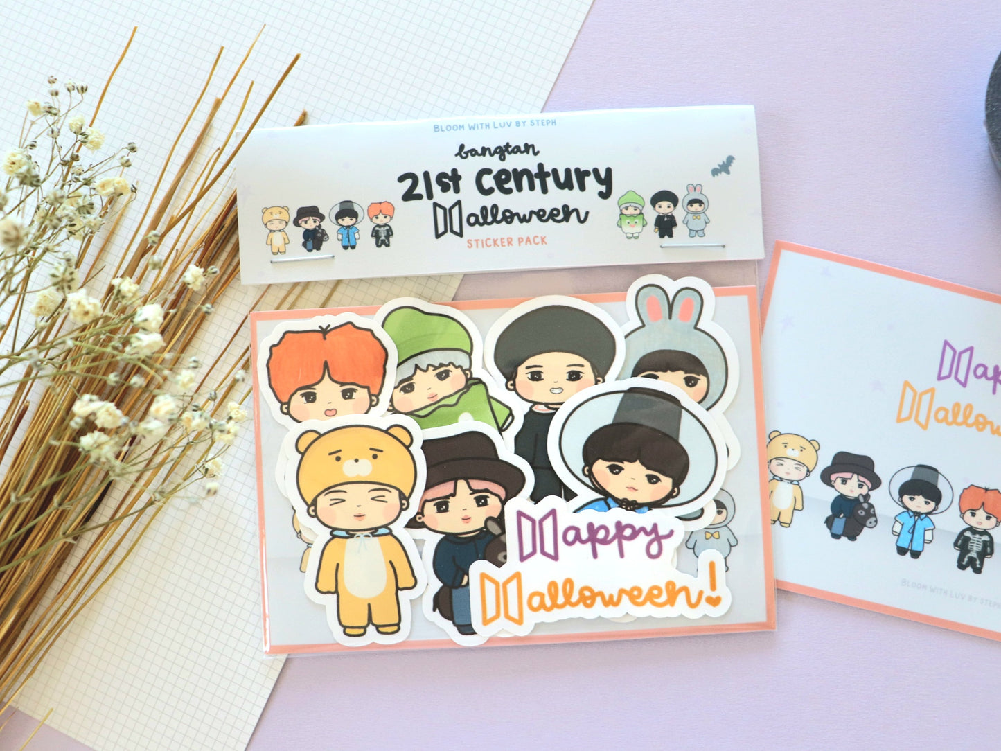 Bangtan 21st Century Halloween Sticker Pack