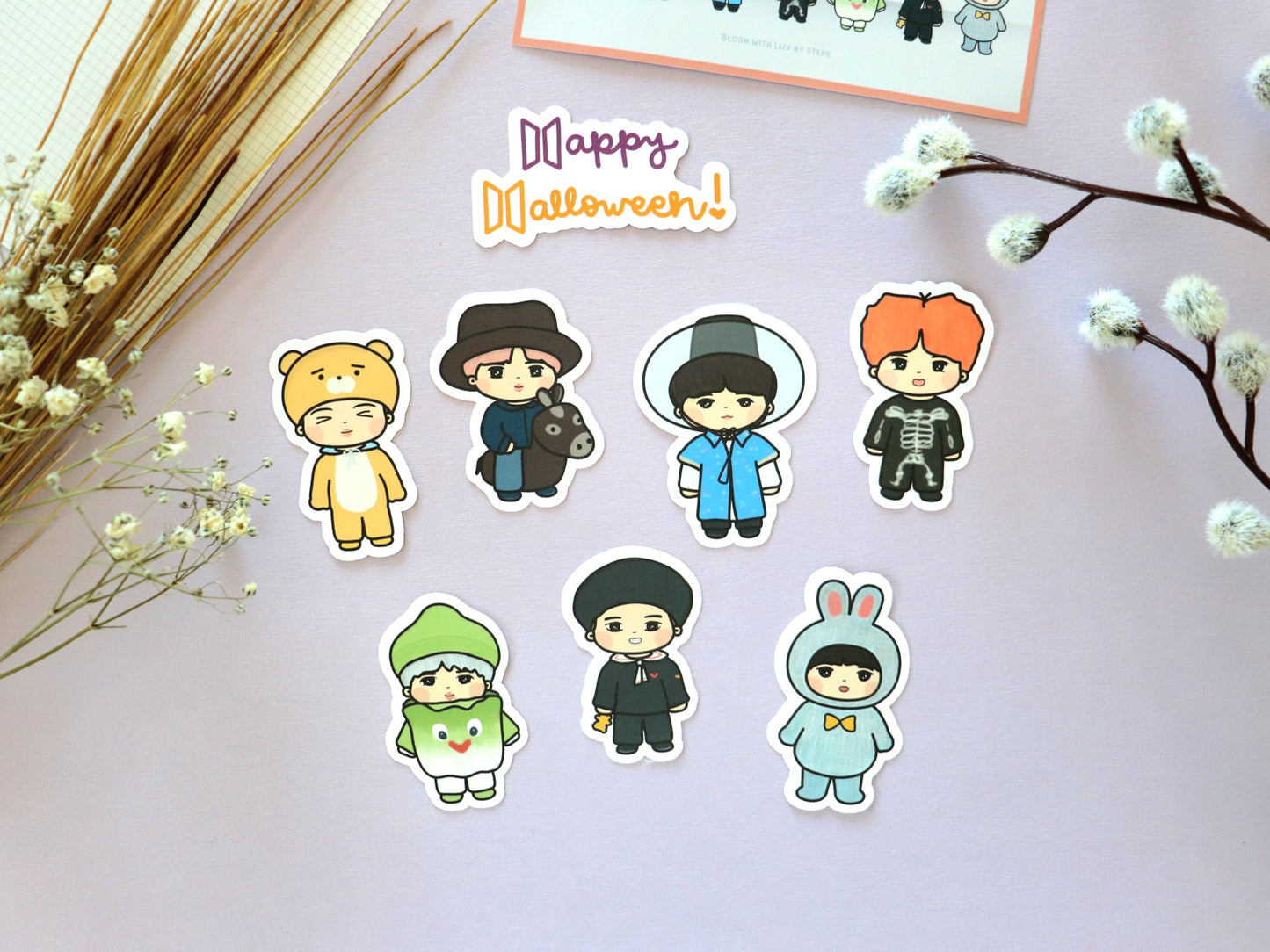 Bangtan 21st Century Halloween Sticker Pack