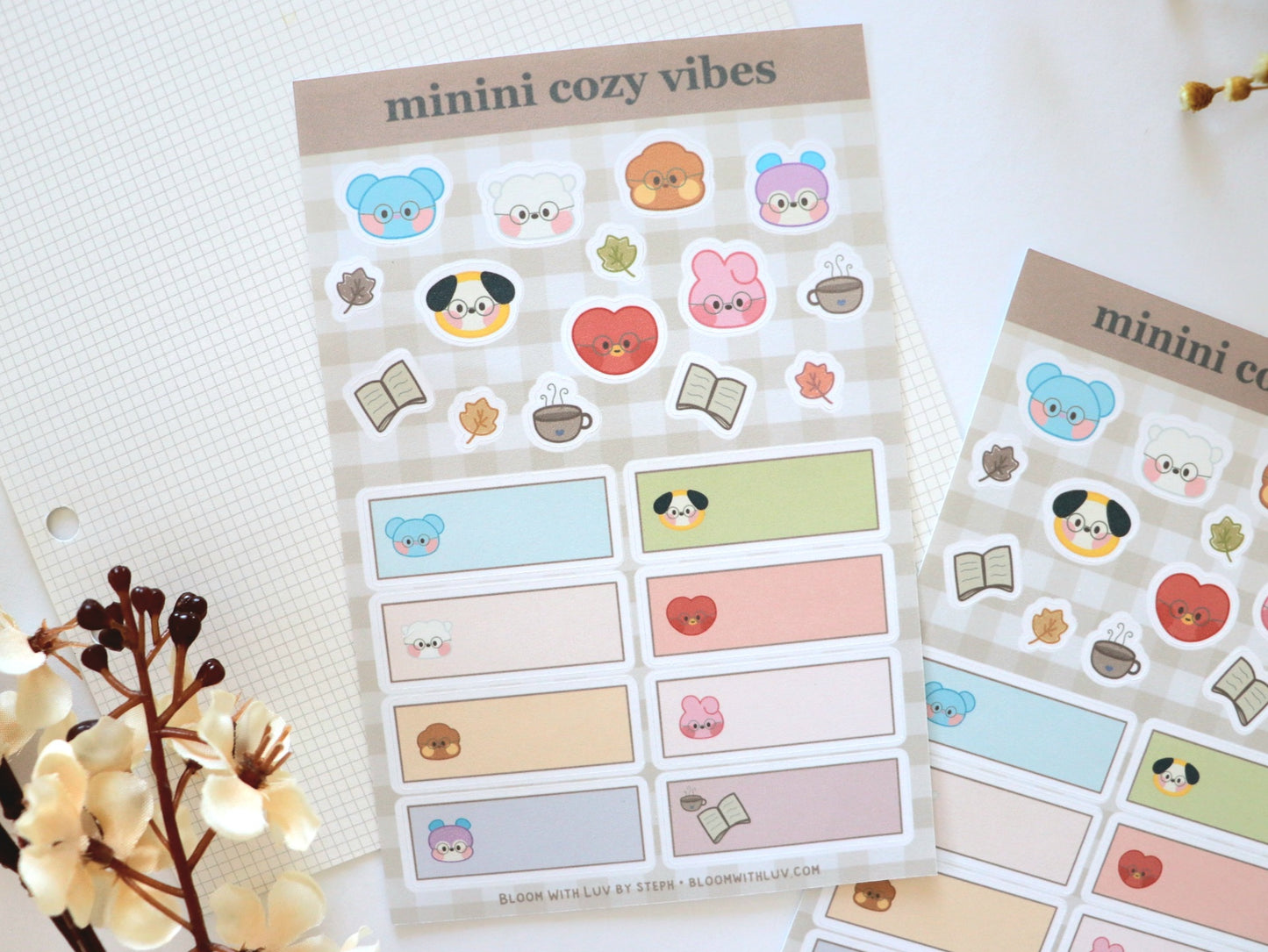 Minini Cozy Vibes Sticker Sheet