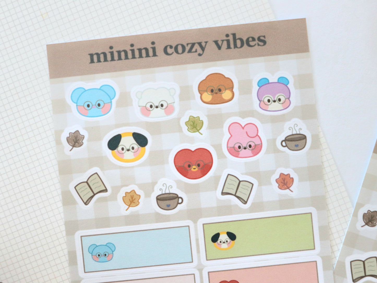 Minini Cozy Vibes Sticker Sheet