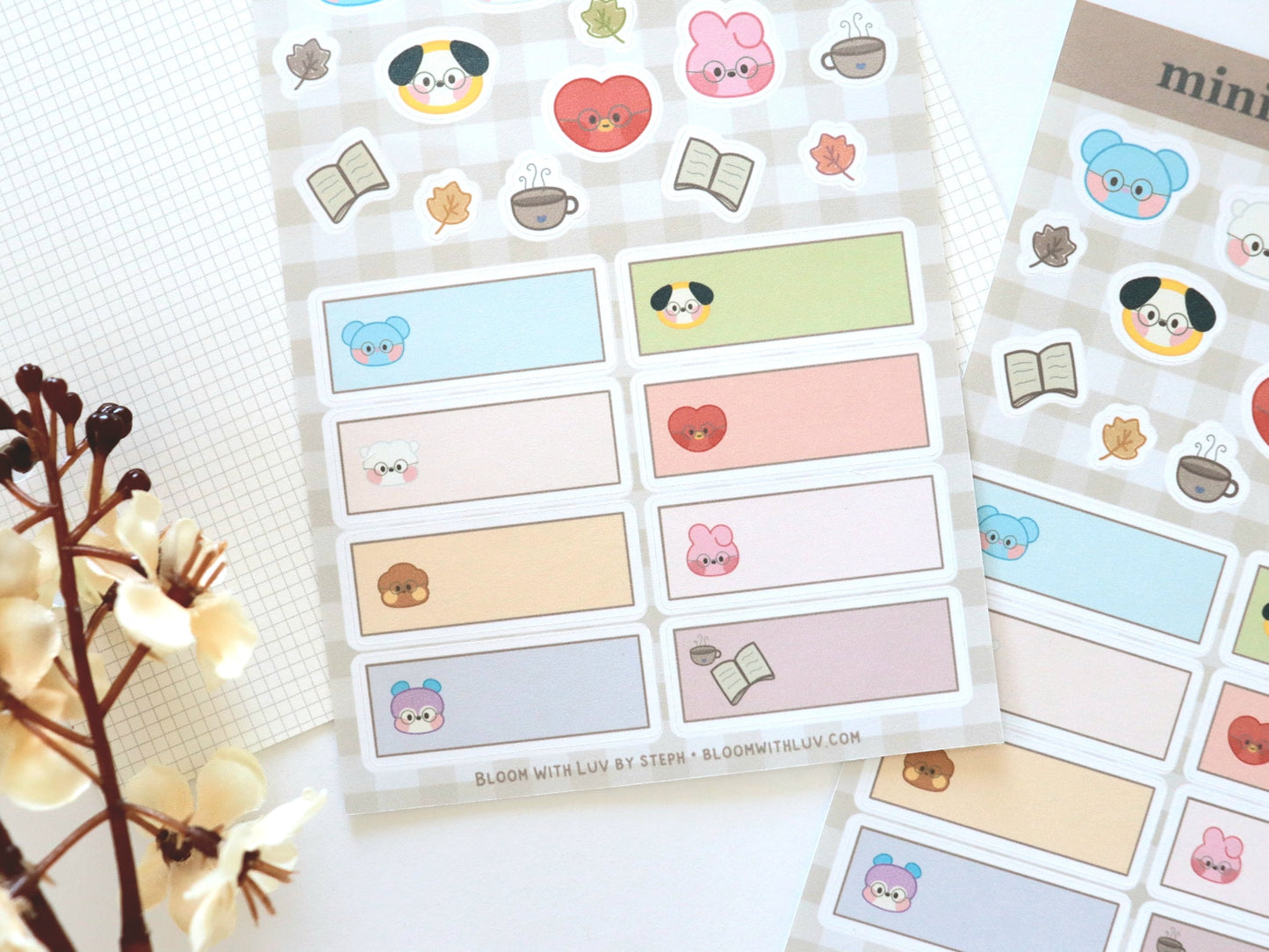 Minini Cozy Vibes Sticker Sheet