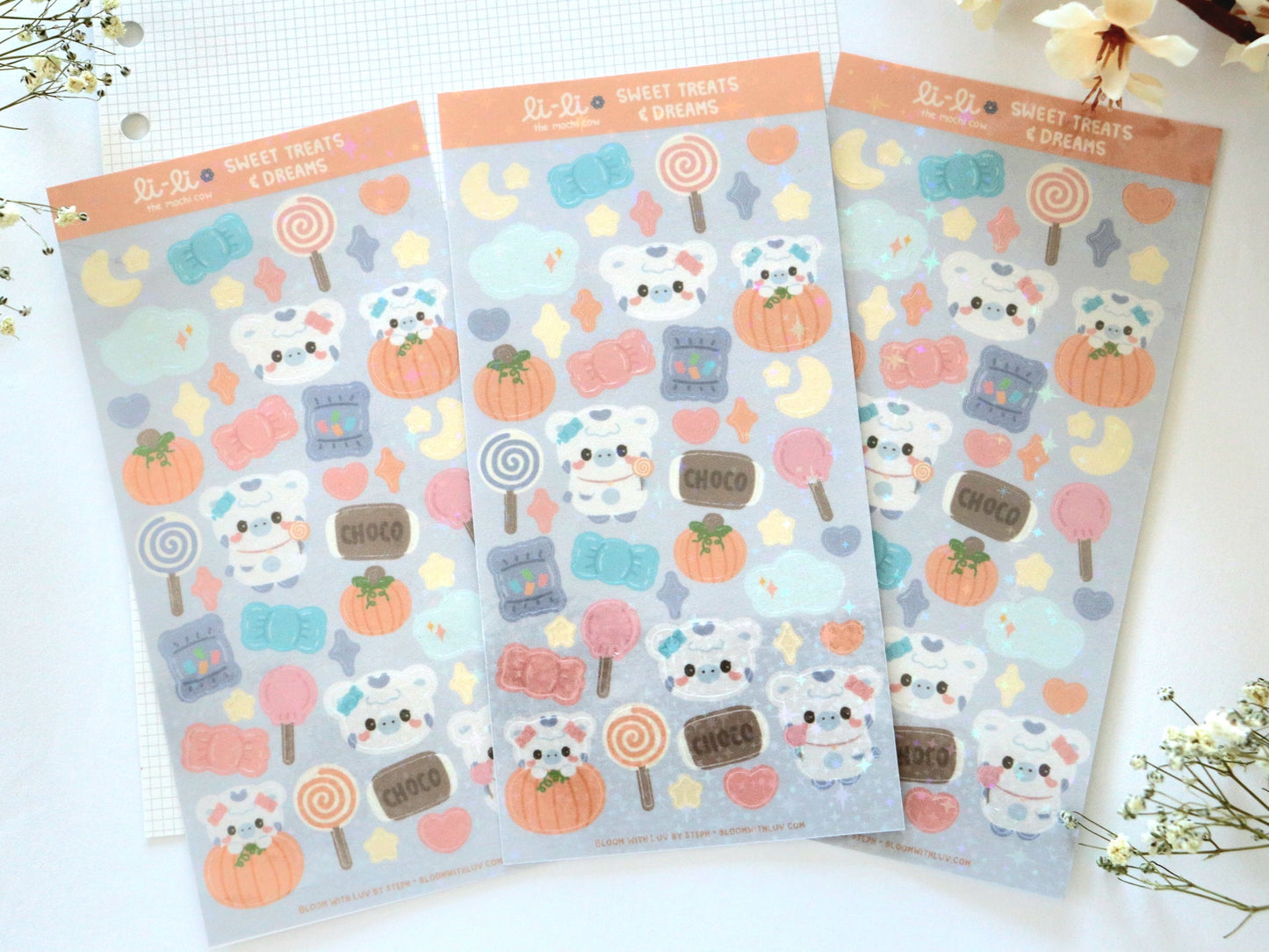 Li-Li Sweet Treats & Dreams Glitter Deco Sticker Sheet