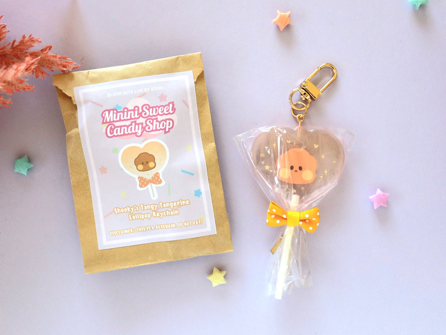 Minini Glitter Lollipop Keychain