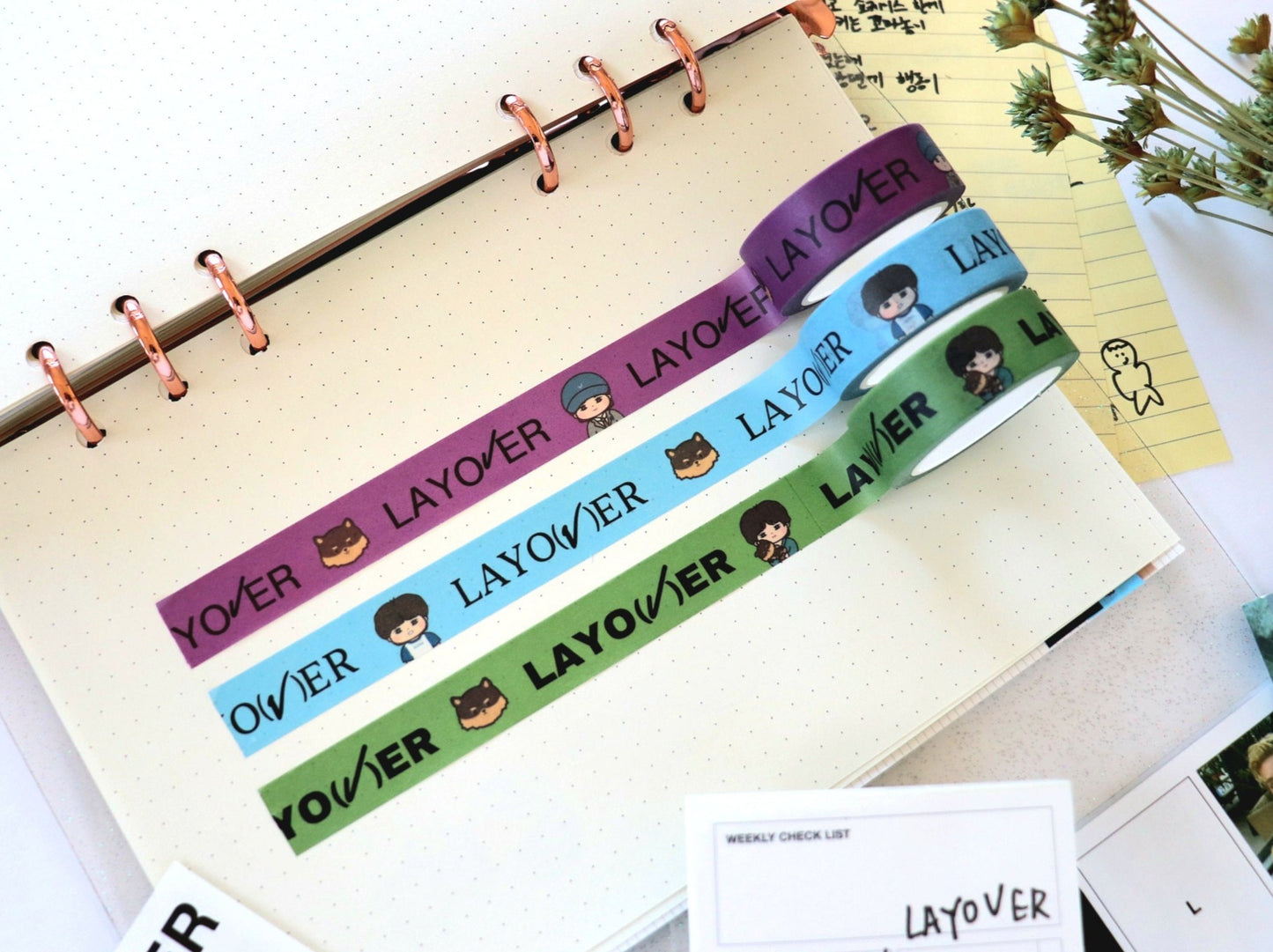 Taehyung Layover Washi Tapes