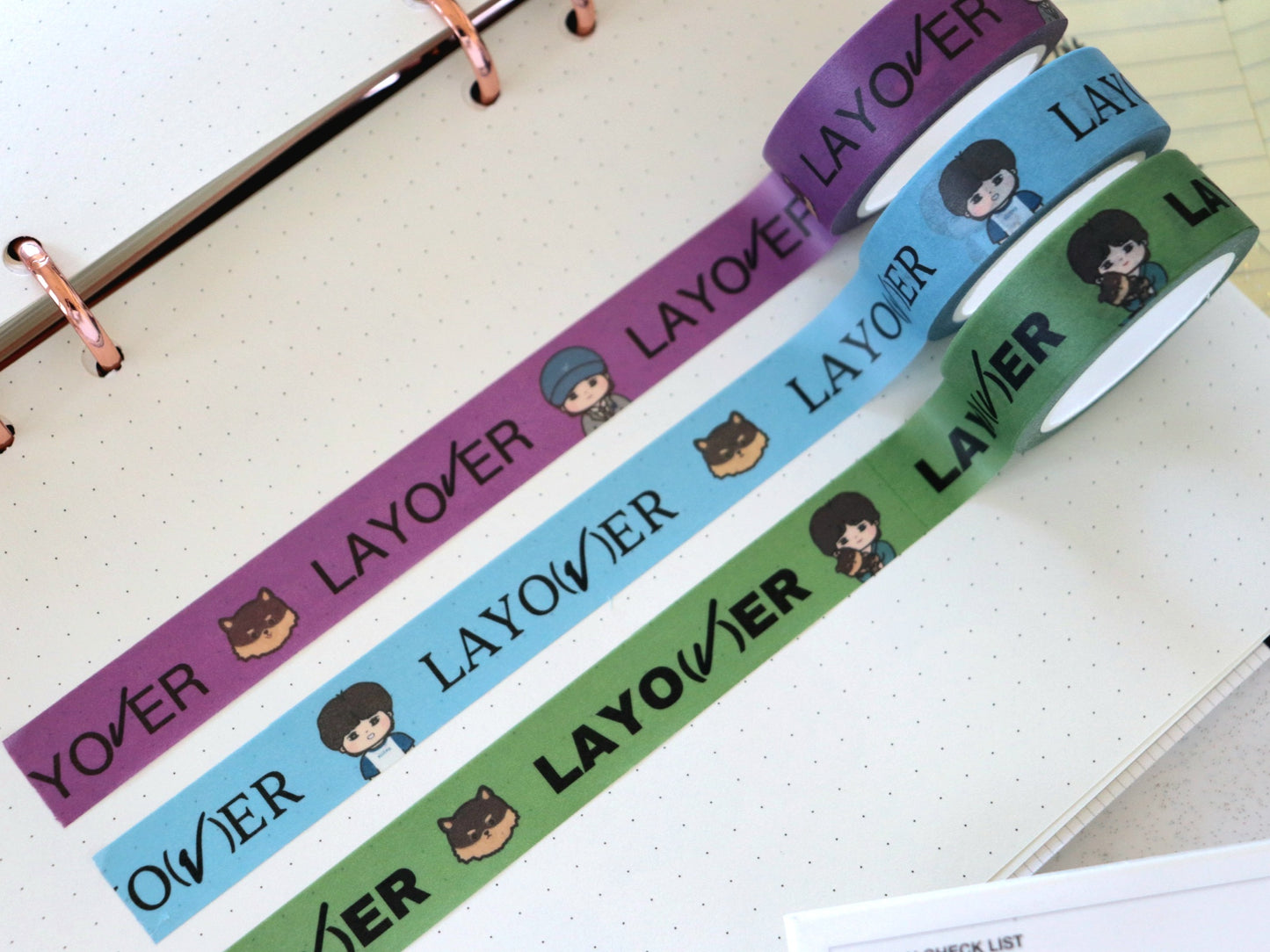 Taehyung Layover Washi Tapes