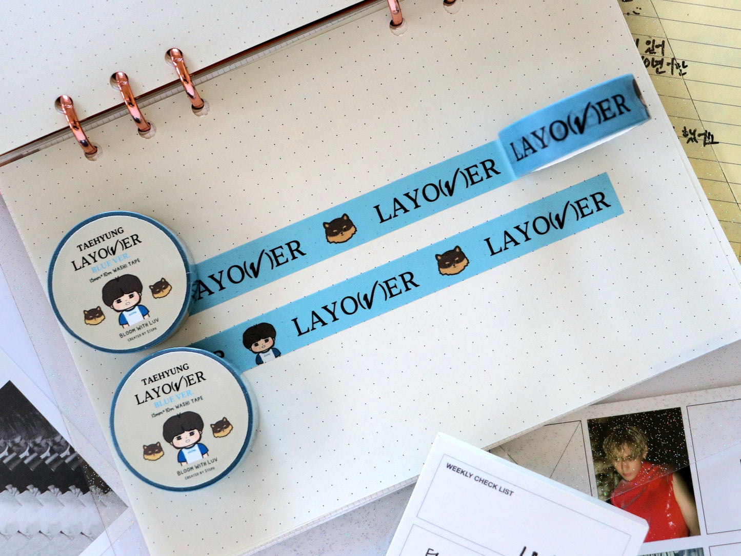 Taehyung Layover Washi Tapes