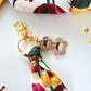 Yeontan and Taehyung Flower Buddies Mini Twilly Scarf Keychain