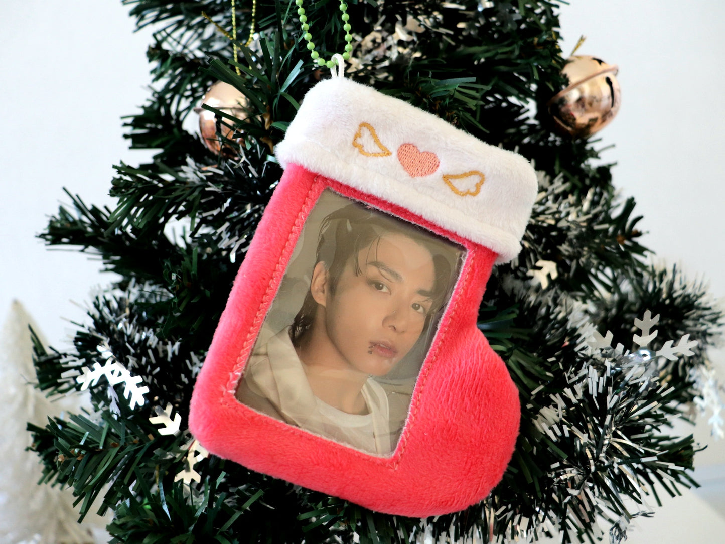 Holiday Set - Stocking Ornament Gift Plush Photocard Holders (1 of ea design)