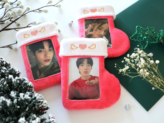 Lovely Angel Stocking Plush Photocard Holder