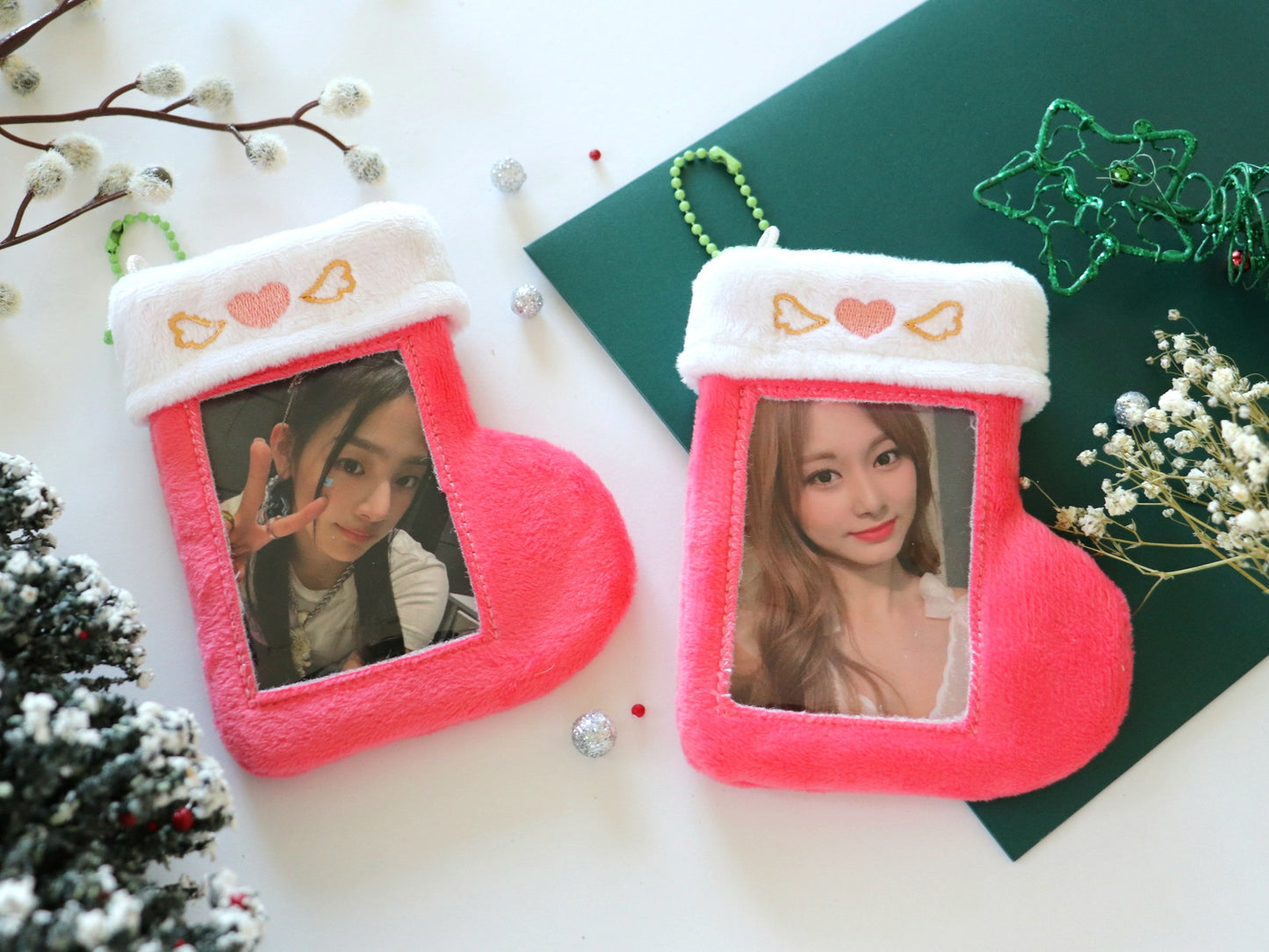 Lovely Angel Stocking Plush Photocard Holder