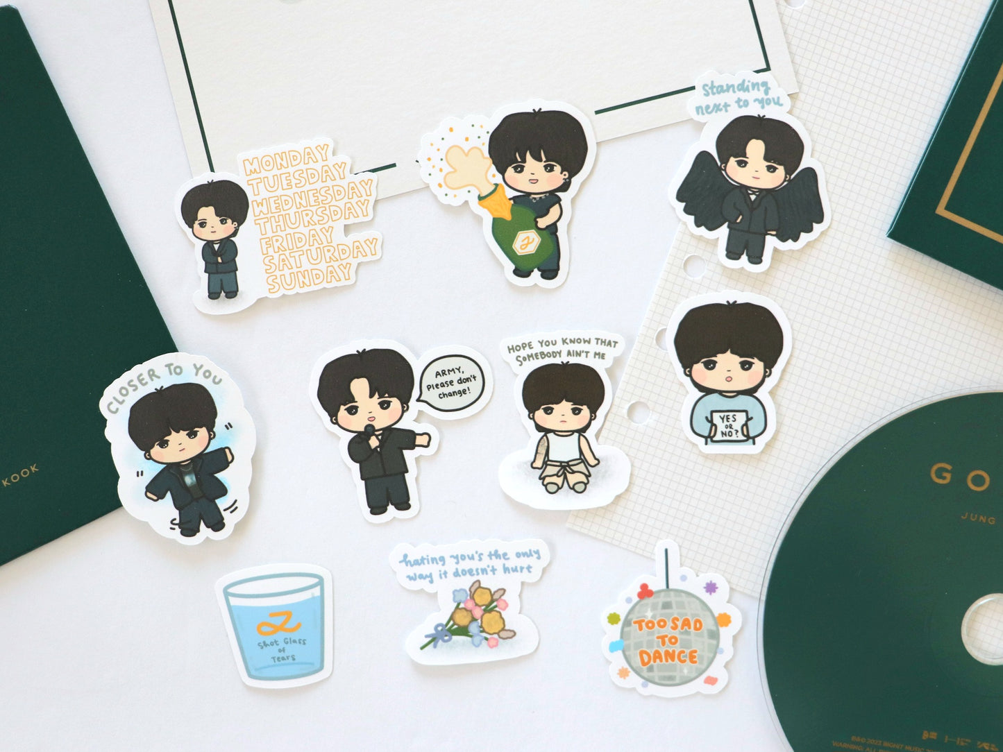 Golden Jungkook Sticker Pack