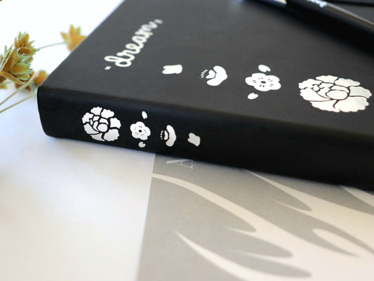 Yoongi Lotus Flower Dotted Journal and Pen Set