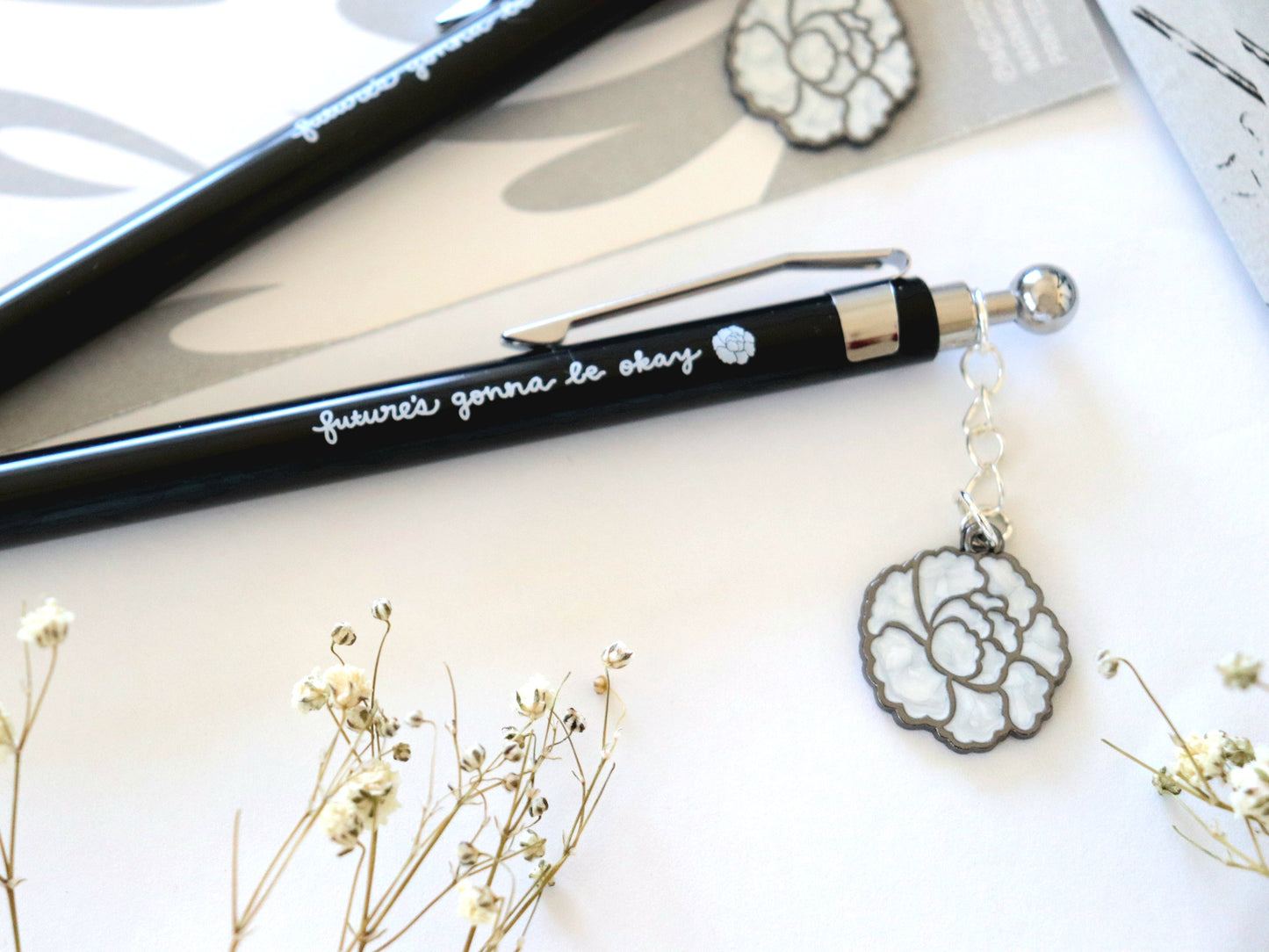 Yoongi Lotus Flower Charm Pen