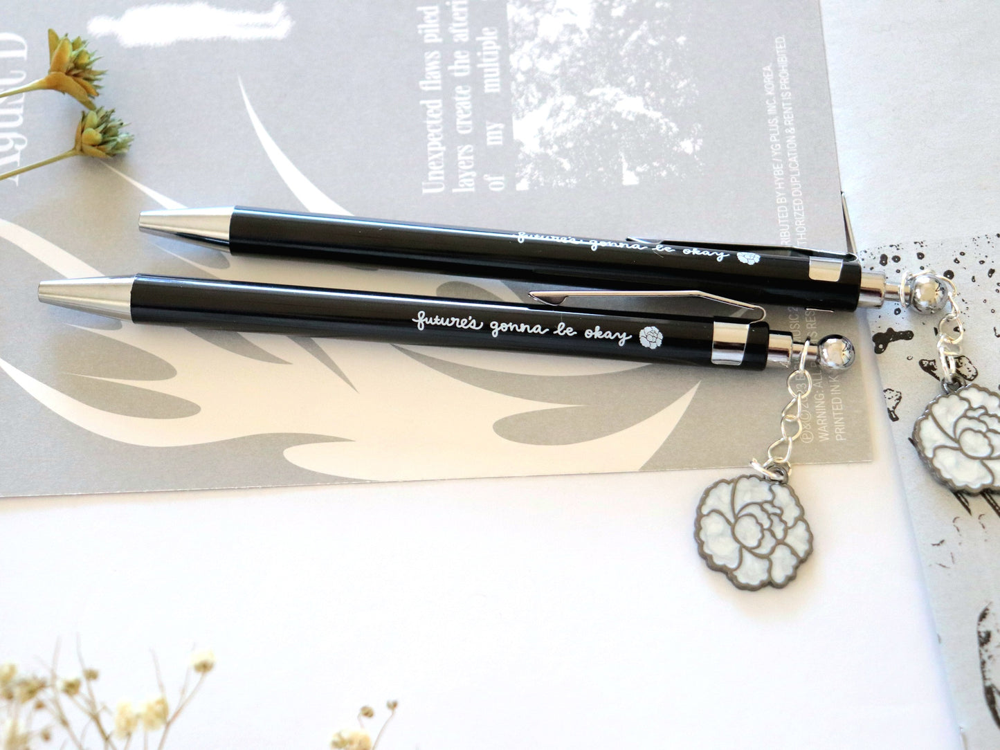 Yoongi Lotus Flower Charm Pen