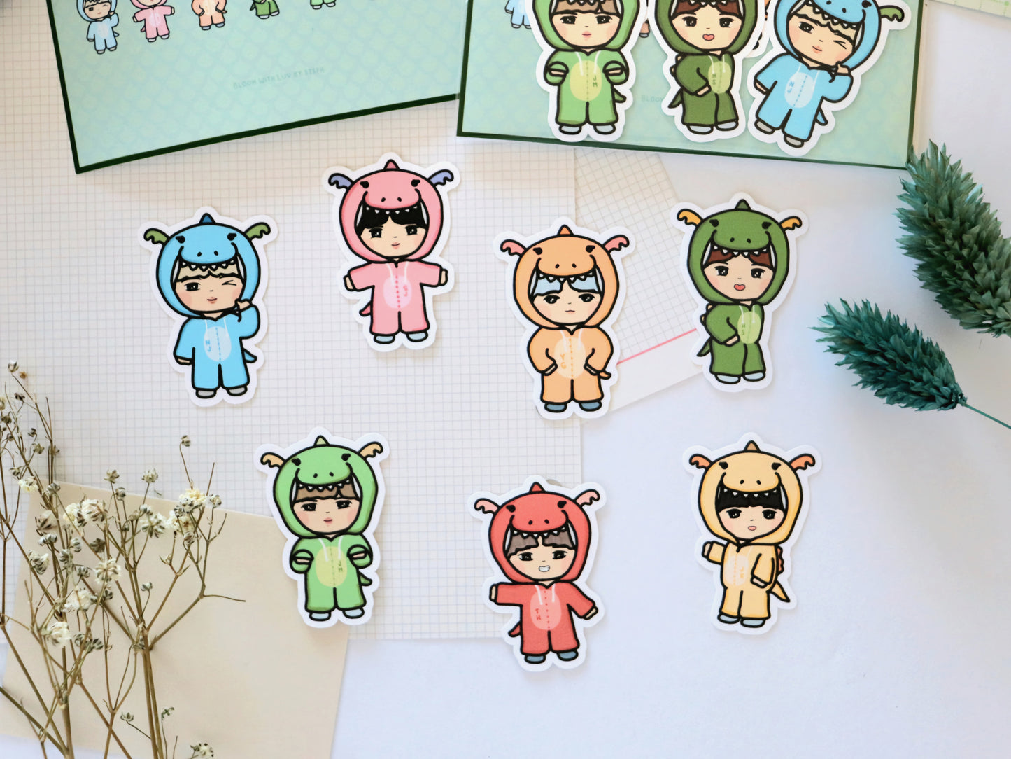 Bangtan Dragons Sticker Pack