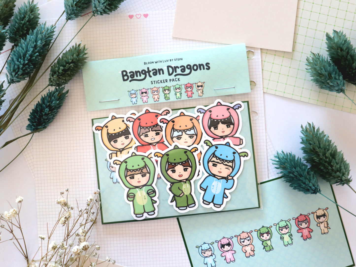 Bangtan Dragons Sticker Pack