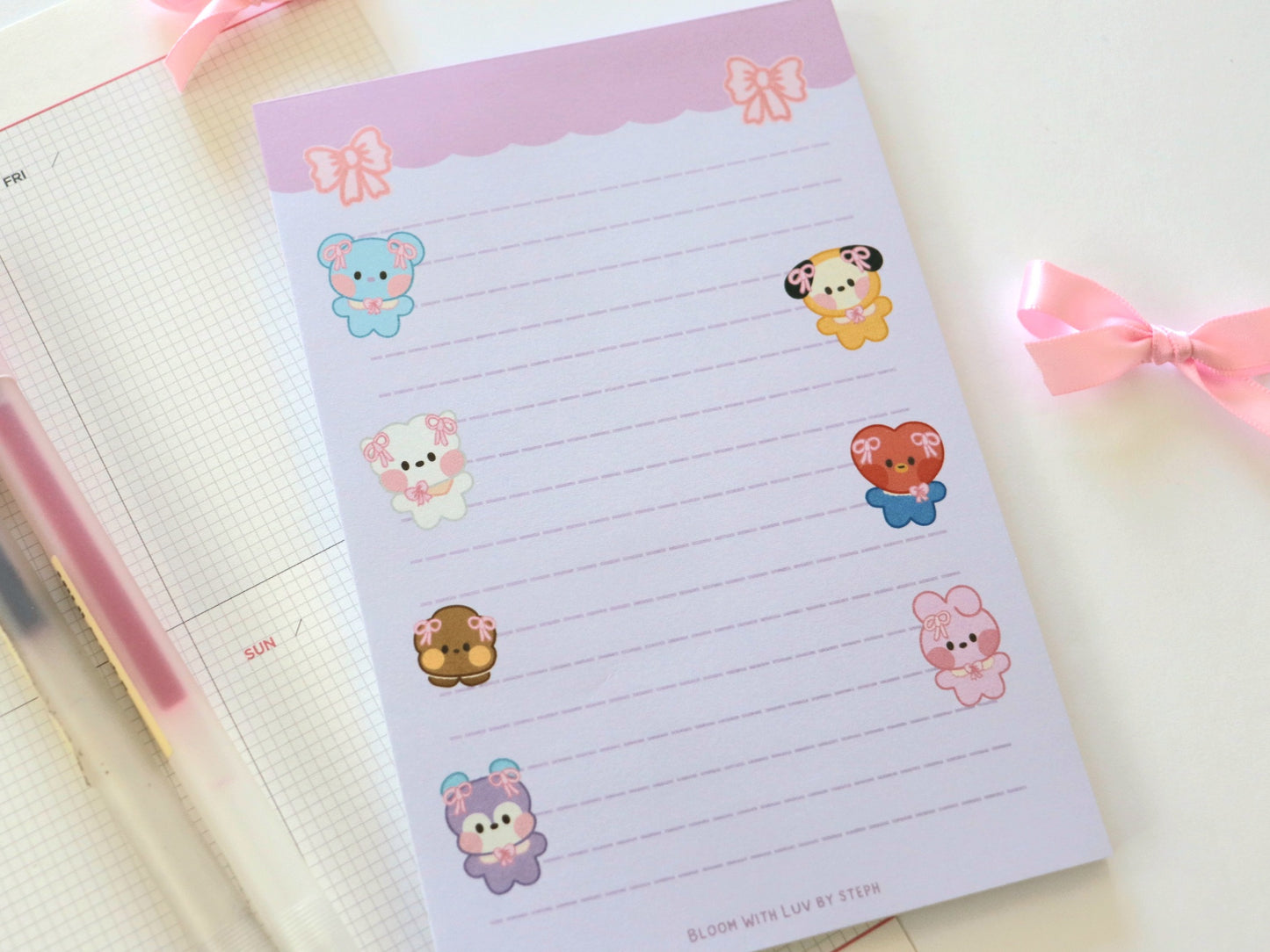 Minini Bows Memo Pad