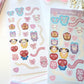 Minini Bows Glitter Deco Sticker Sheet