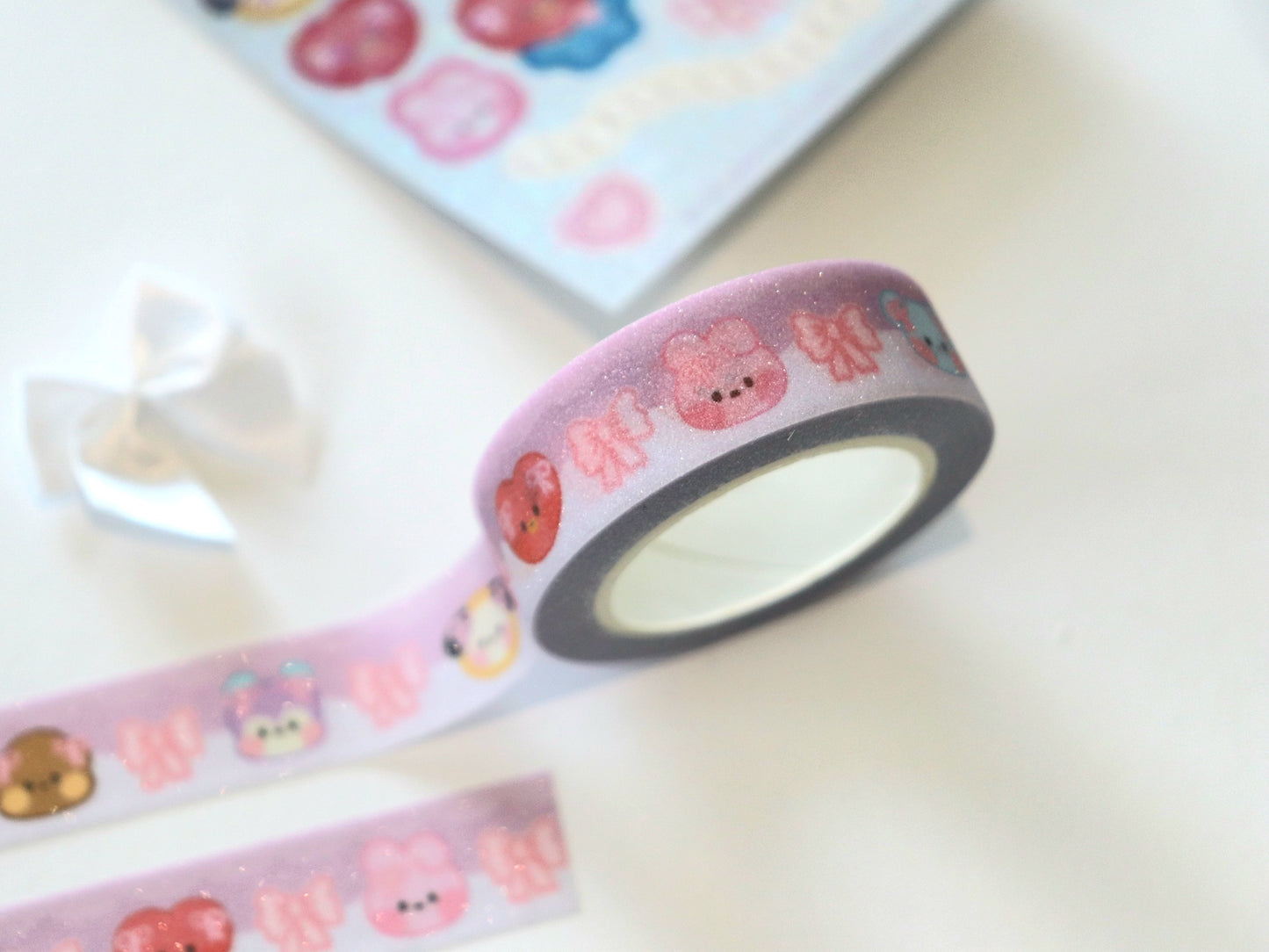 Minini Bows Glitter Washi Tape