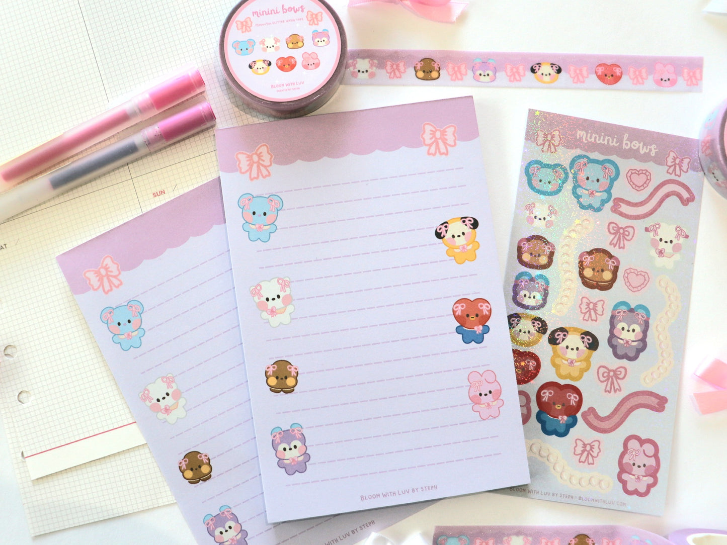 Minini Bows Memo Pad