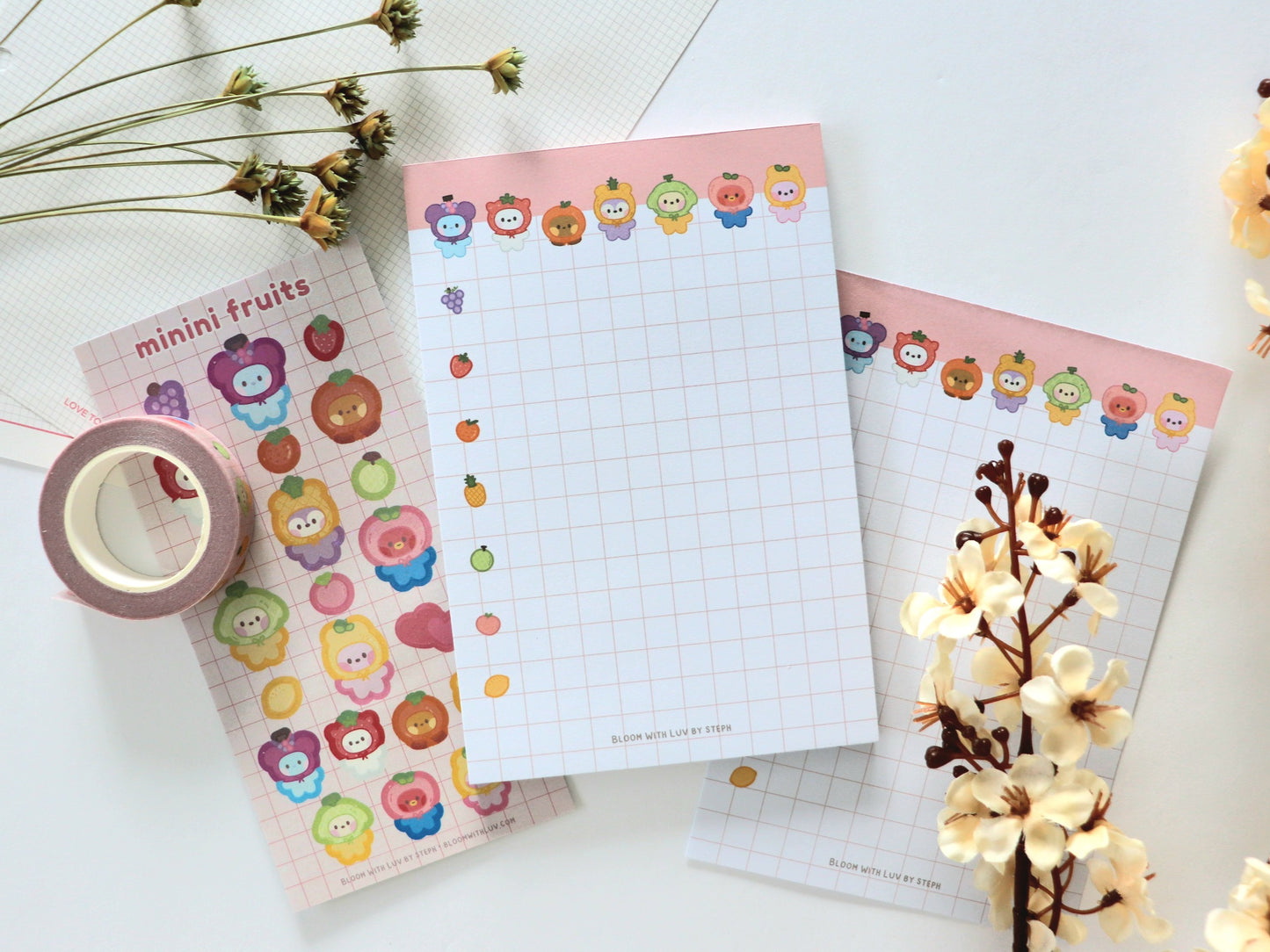 Minini Fruits Memo Pad