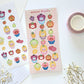 Minini Fruits Glitter Deco Sticker Sheet