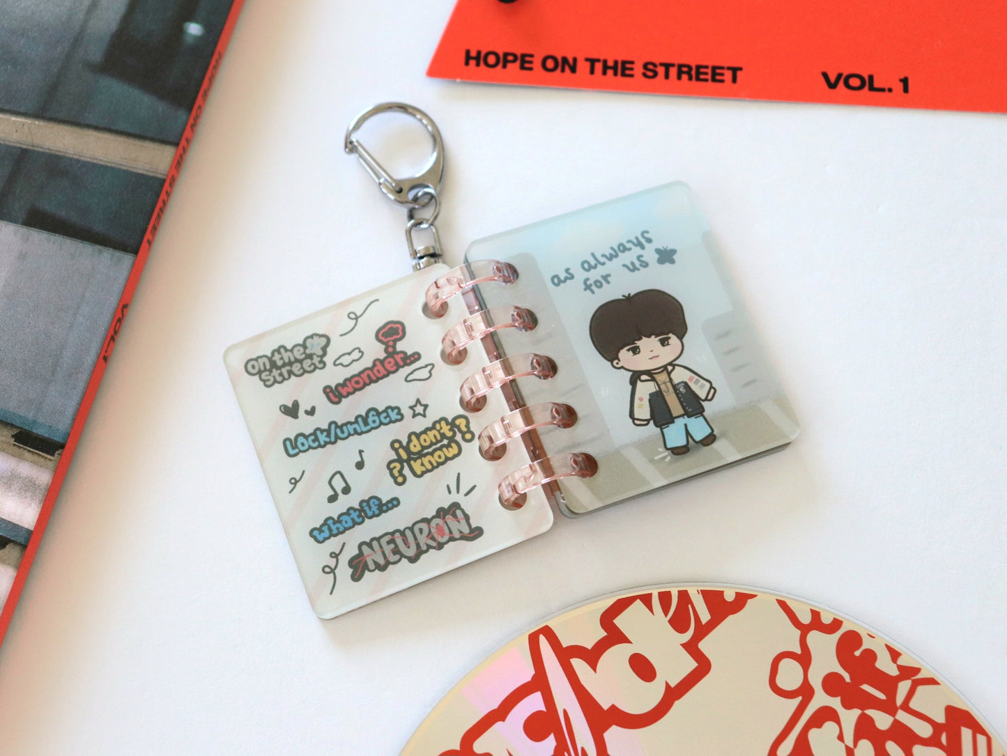 Hope on the Street Magazine Keychain