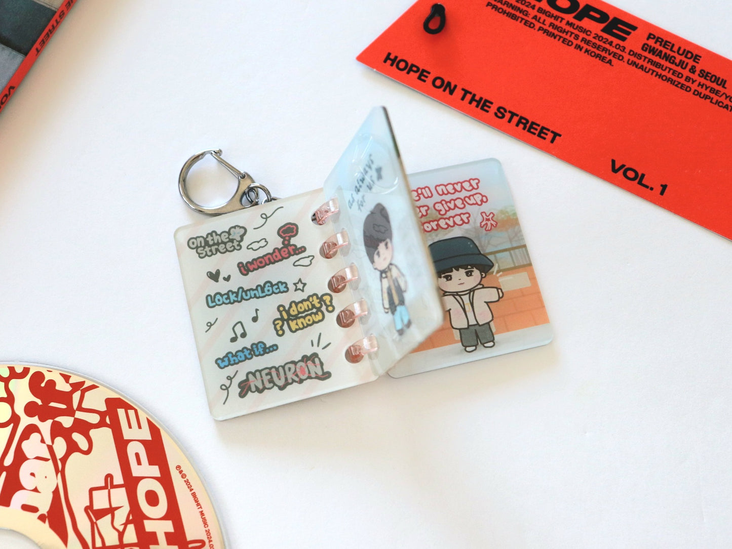 Hope on the Street Magazine Keychain