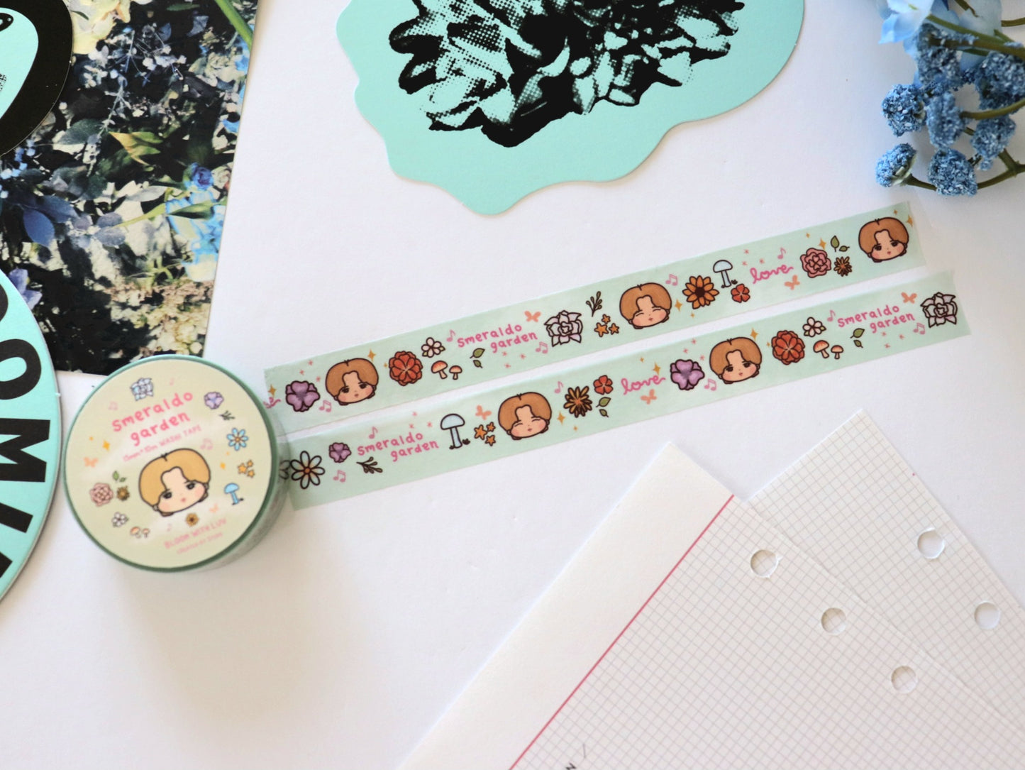 Smeraldo Garden Jimin Floral Washi Tape