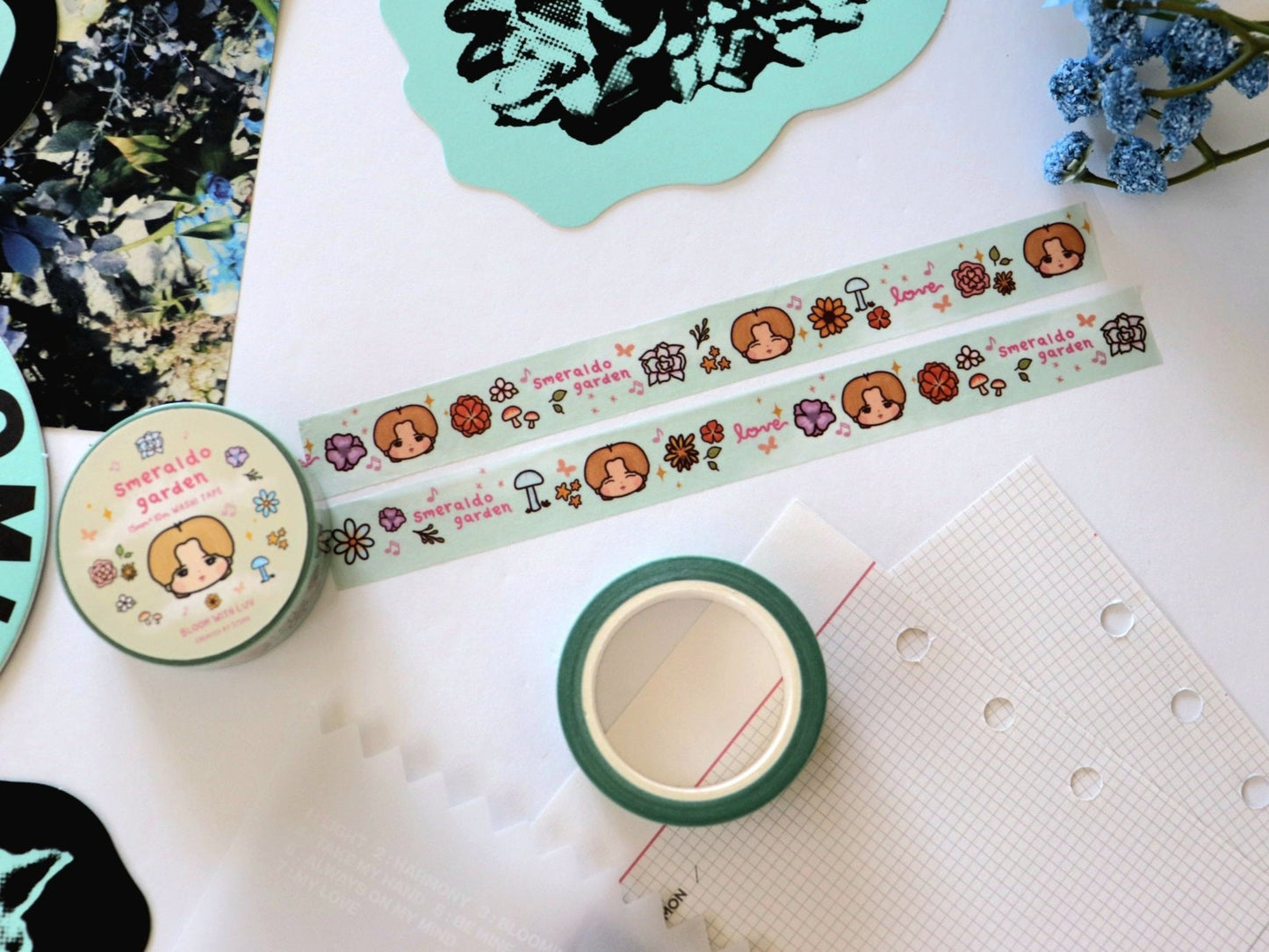 Smeraldo Garden Jimin Floral Washi Tape