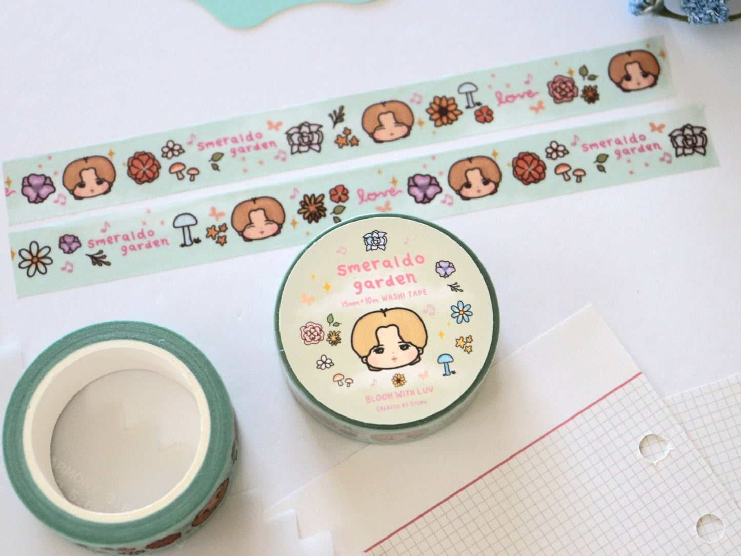 Smeraldo Garden Jimin Floral Washi Tape