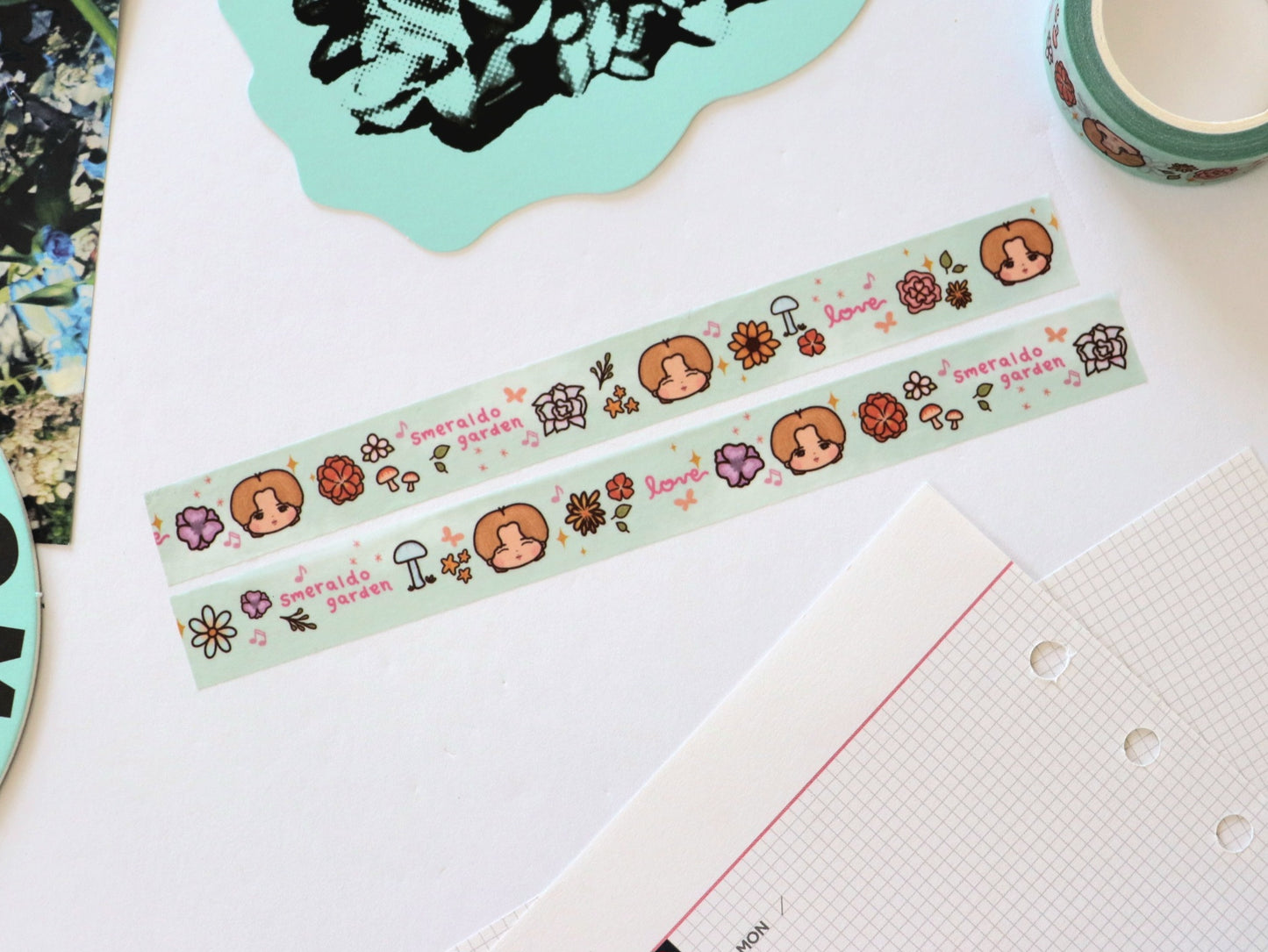 Smeraldo Garden Jimin Floral Washi Tape