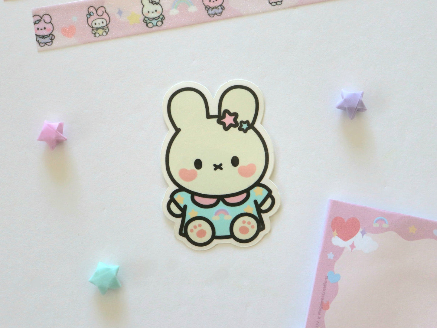 My Favorite Bunnies - Steph's Version Waterproof Vinyl Stickers