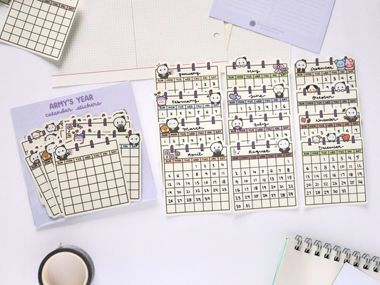 ARMY's Year Blank Calendar Sticker Pack