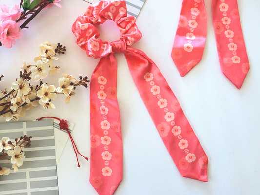 Mugunghwa (Hibiscus) Scrunchie
