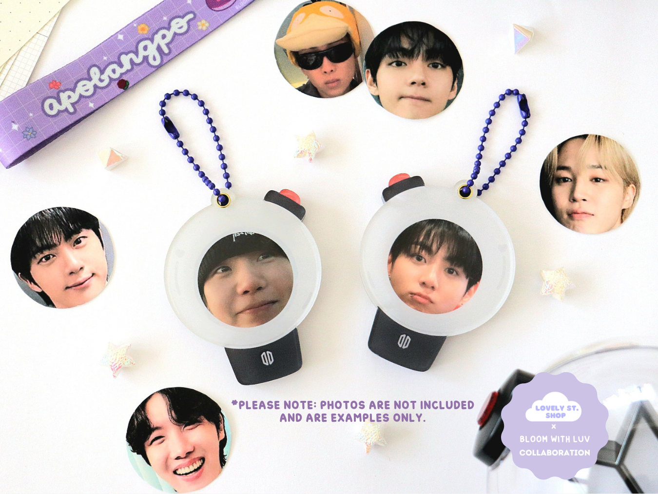 ARMY Lightstick Acrylic Photo Holder - Lovely St. Shop x Bloom With Luv Collab