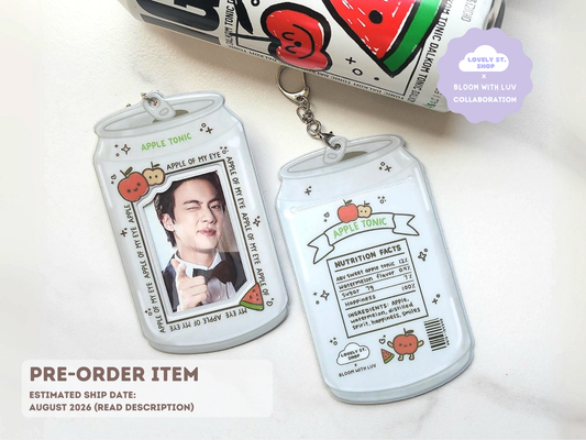 [PRE-ORDER COMING SOON] Apple Tonic Drink Photocard Holder - Lovely St. Shop x Bloom With Luv Collab