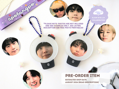 [PRE-ORDER] ARMY Light Stick Acrylic Photo Holder - Lovely St. Shop x Bloom With Luv Collab | Est. Ship Date: August 2026 (read description)