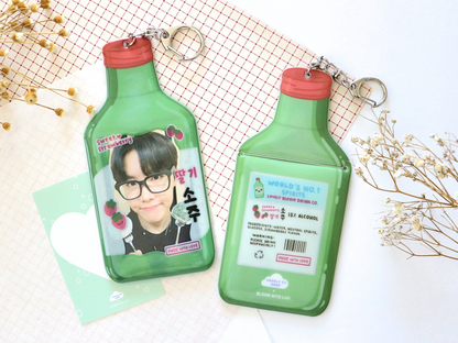 Korean Food Soju and Corn Dog Photocard Holders - Lovely St. Shop x Bloom With Luv Collab