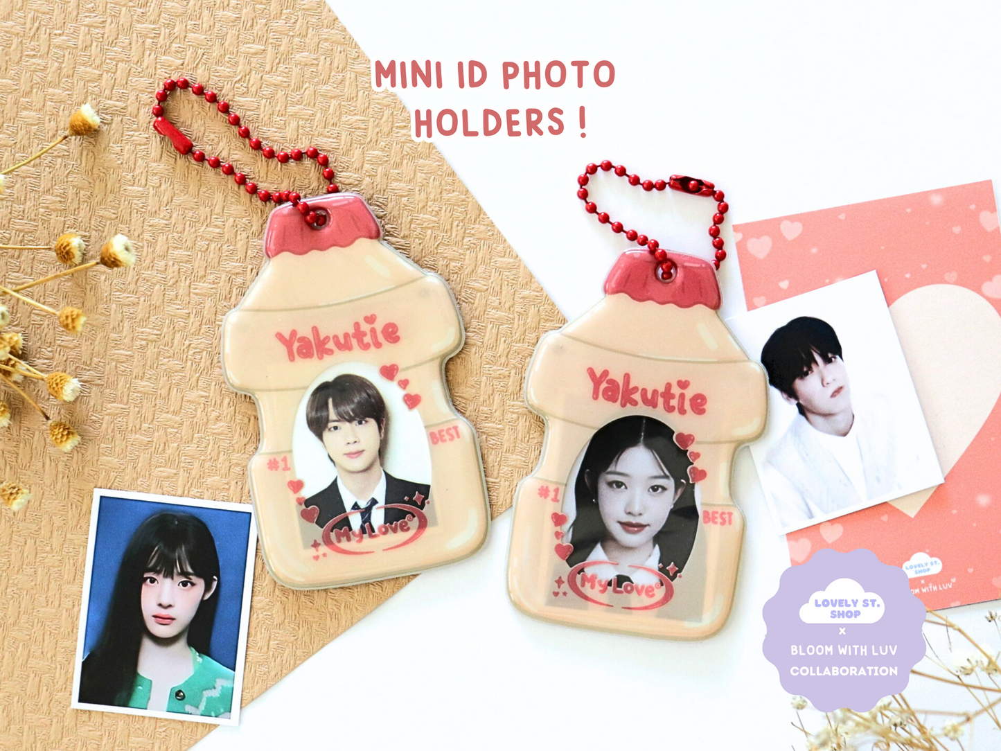 Yakult Yogurt Drink Mini ID Photo Holder - Lovely St. Shop x Bloom With Luv Collab