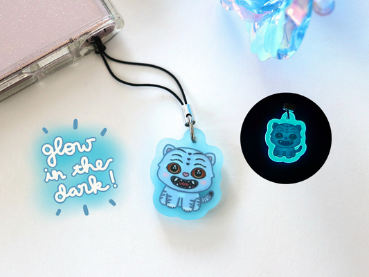 Derpy Tiger Glow-in-the-Dark Mini Charm